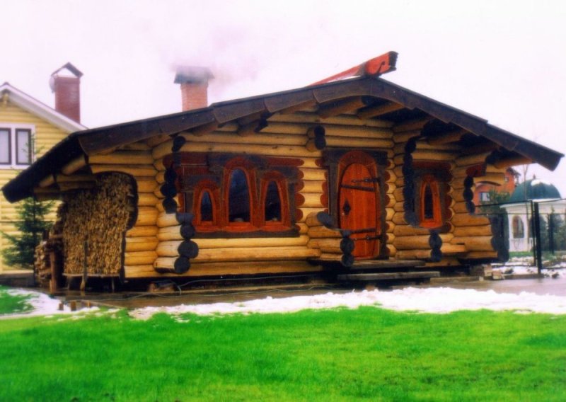 Баня из кругляка