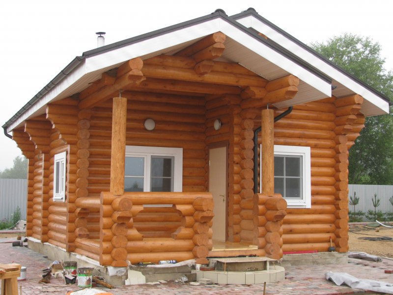 Баня из бревна под ключ
