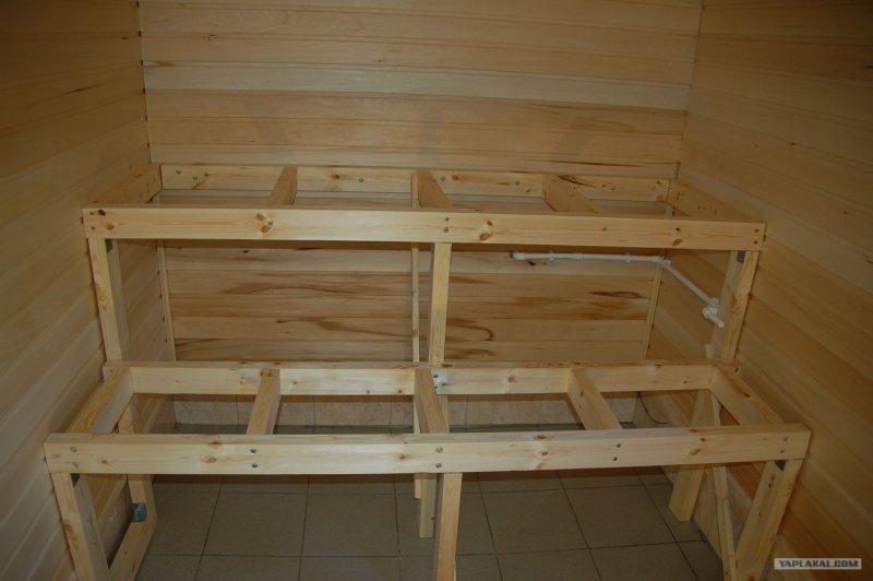 Каркас для полка в баню