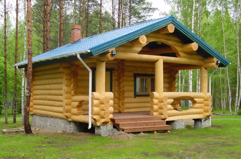 Бани из бревна баня под ключ