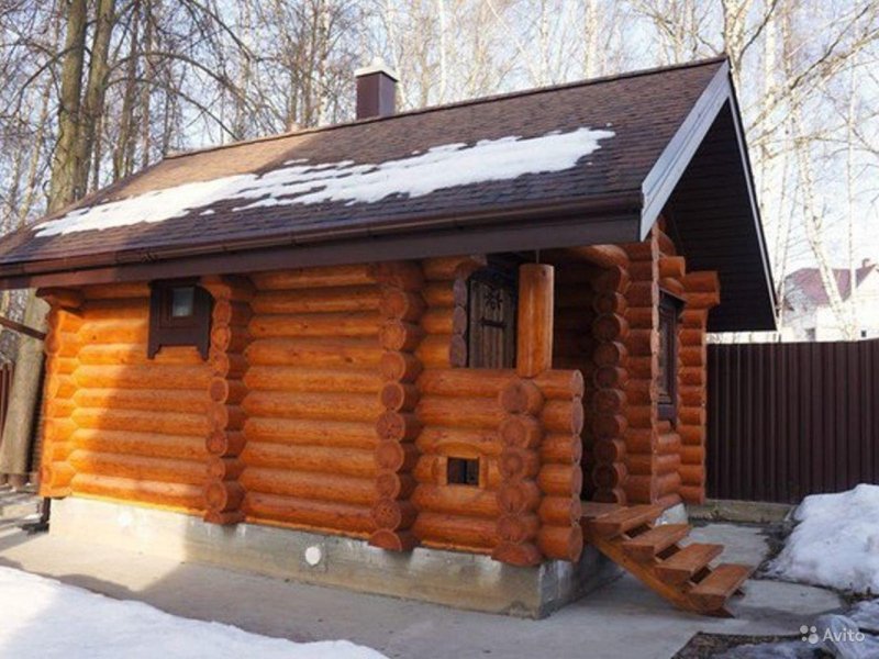 Баня из бревна 5х4