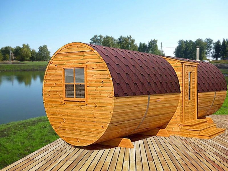 Баня бочка 6м планировка