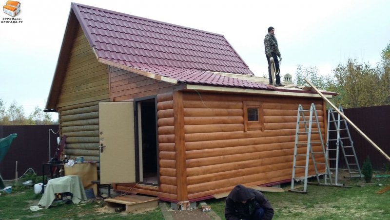 Хоз пристройка к бане
