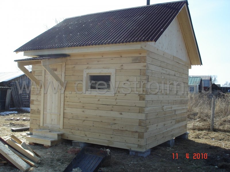Баня из бруса 200х200 6х6
