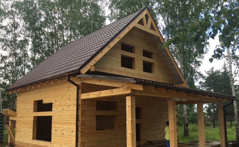 Баня из профилированного бруса 100х150