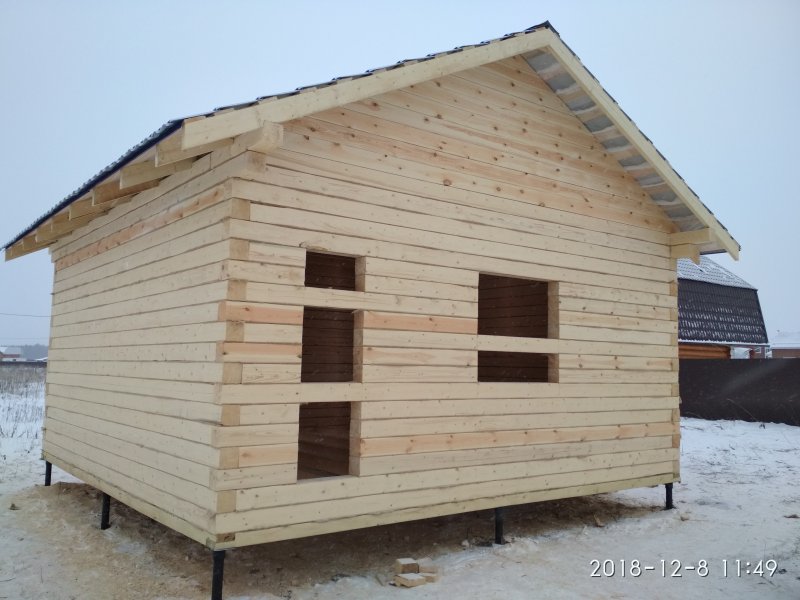 Баня из бруса 150х150 3х5