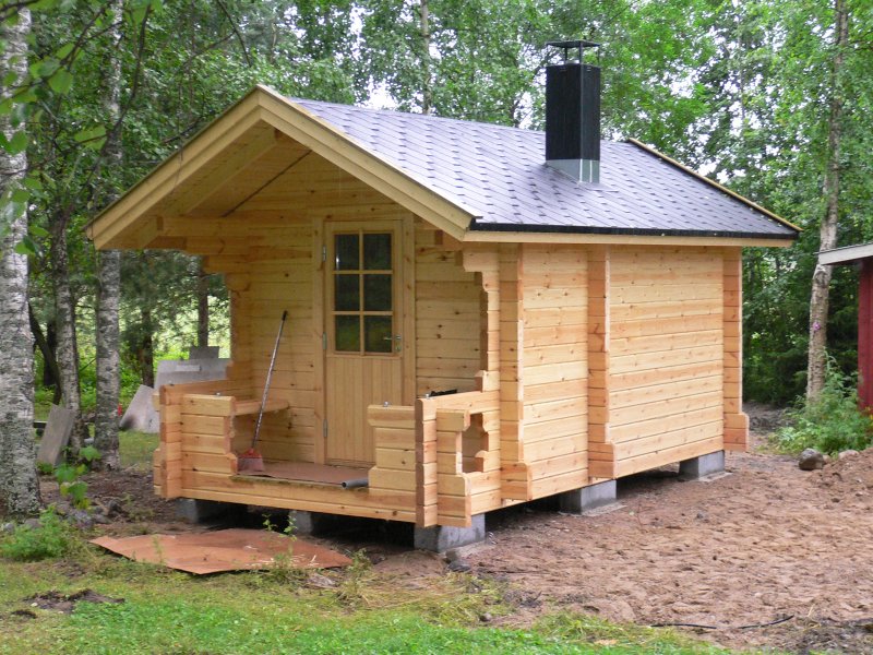 Баня из минибруса 6х3