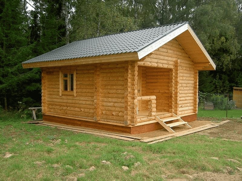 Баня из бревна