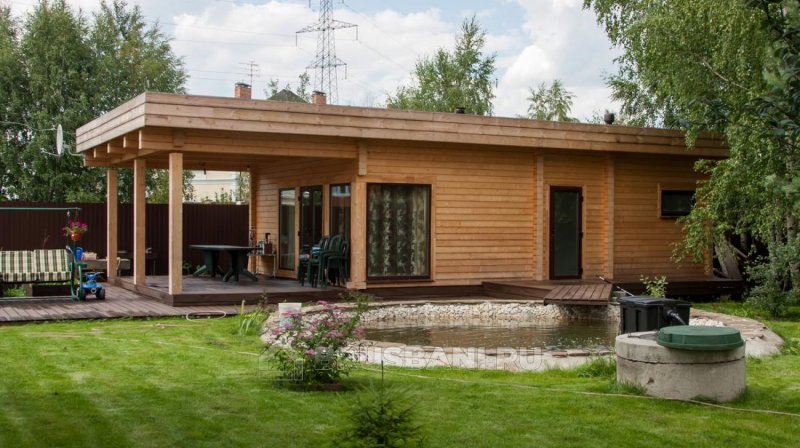 Современные бани из клееного бруса