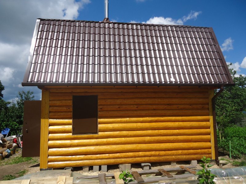 Крыша бани 3 на 3