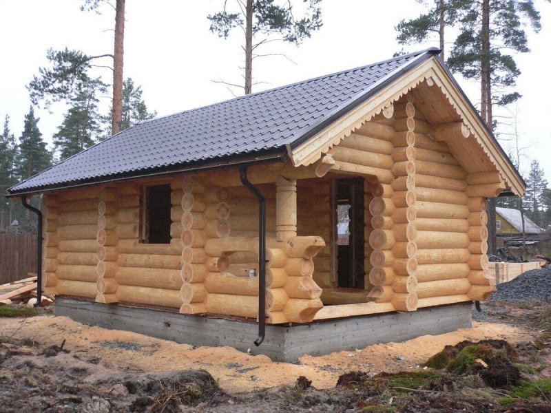 Баня из кругляка