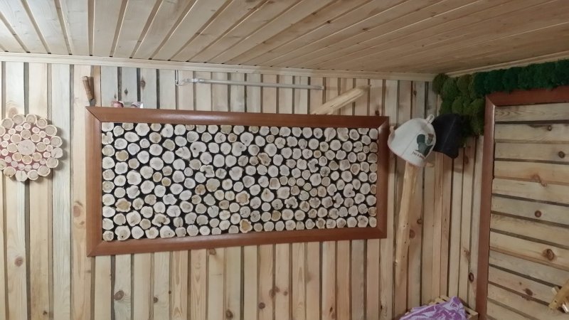 Вешалка из горбыля