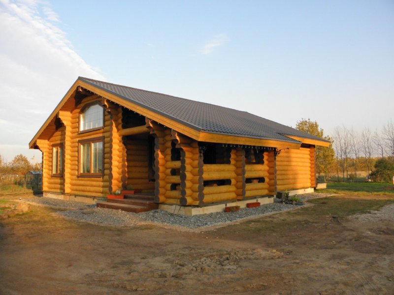 Дом из калиброванного бревна