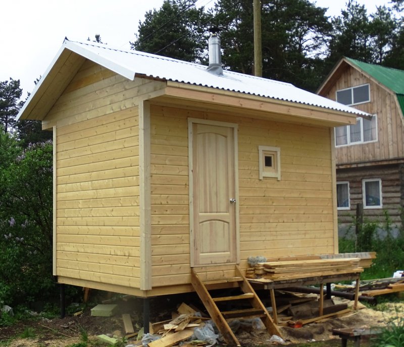 Каркасная баня 2.5х4