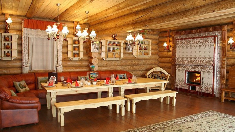 Интерьер русской избы