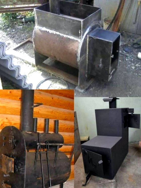 Самодельные банные печи