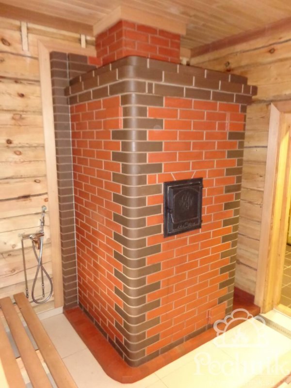 Печь для бани кирпичная13м3