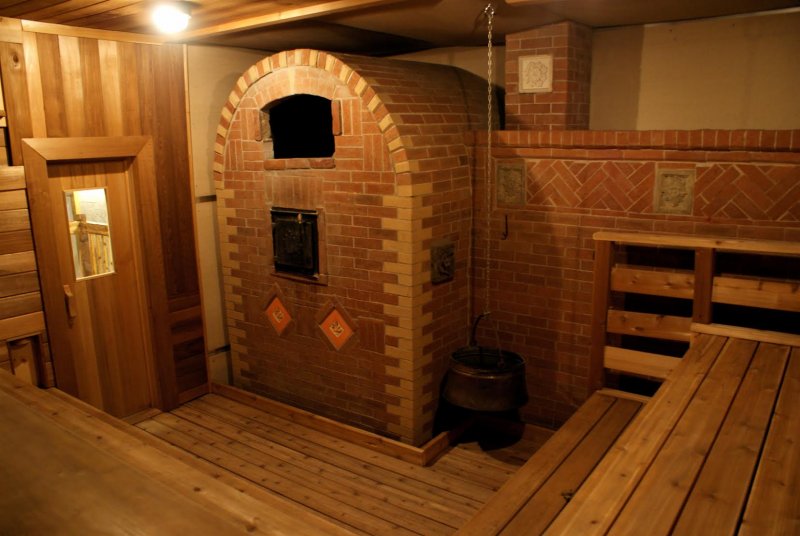 Кирпичная банная печь