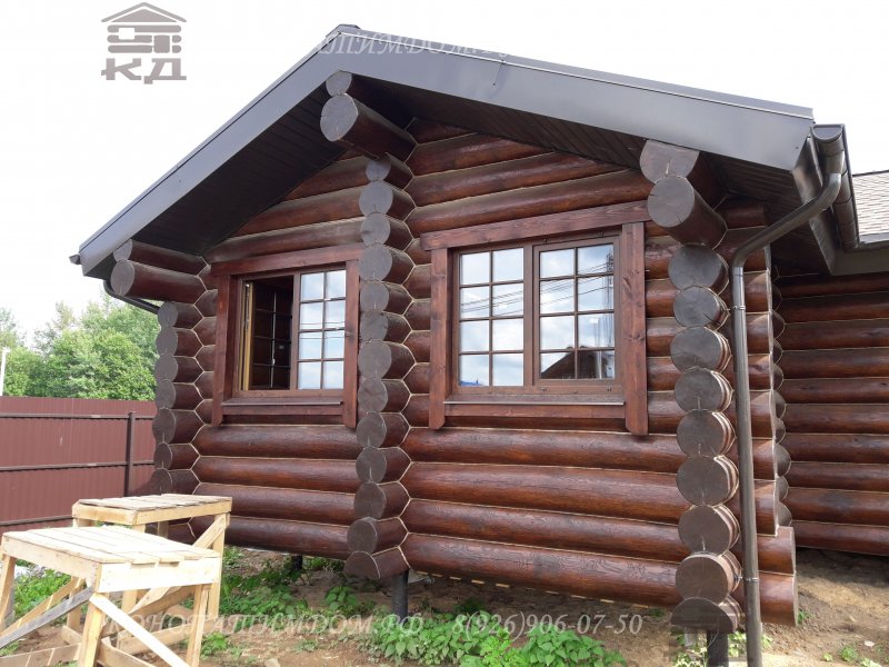 Крашенные Бревенчатые бани