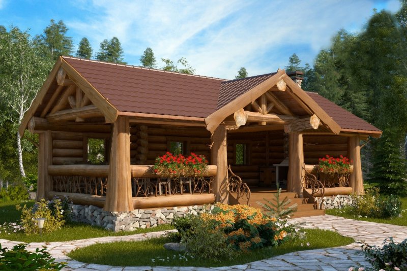 Красивые беседки с баней