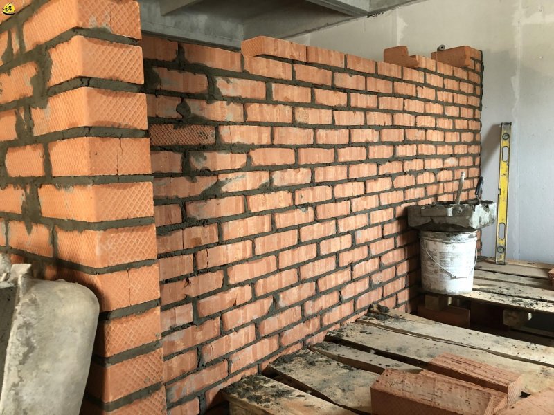 Межквартирные перегородки из кирпича
