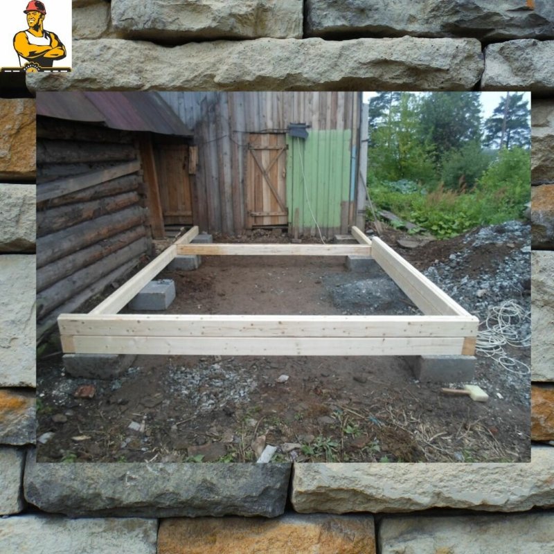 Фундамент для бани из бруса 3х4