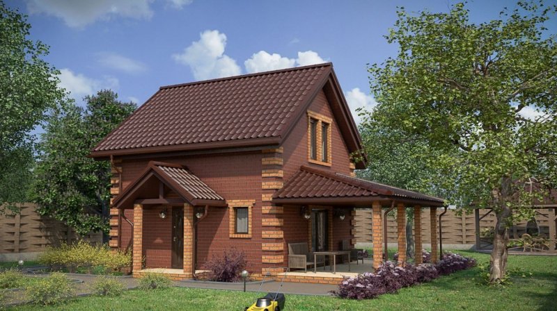Дачный дом из кирпича
