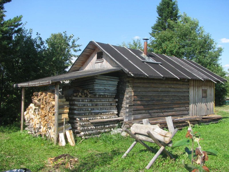 Баня из сарая