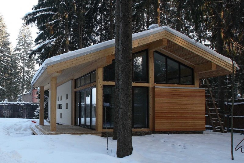 Баня в современном стиле Шале