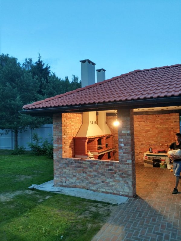 Летняя кухня с барбекю