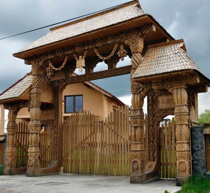 Тесовые ворота древняя Русь
