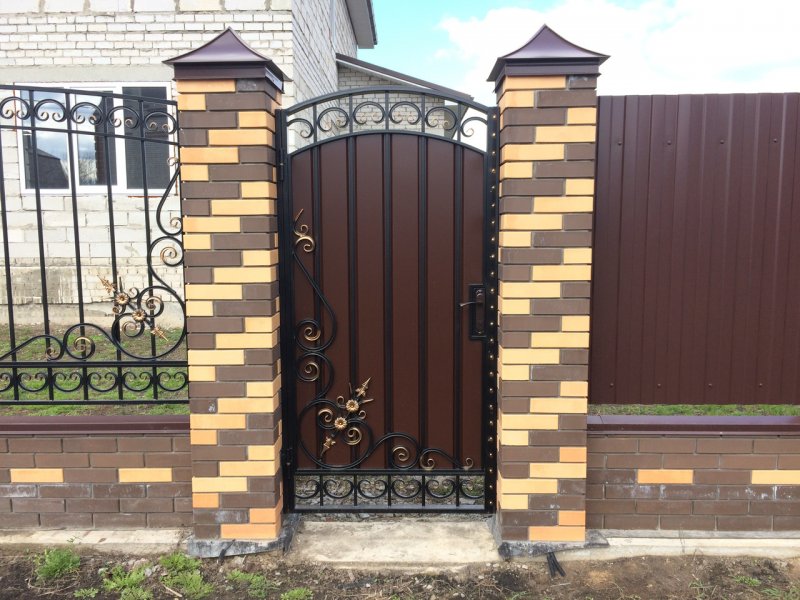 Красивые калитки из металла