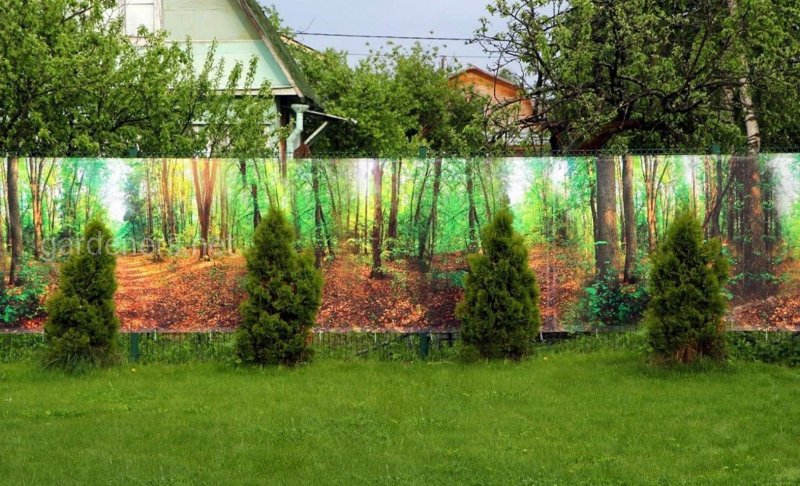 Фотосетка для декора заборов