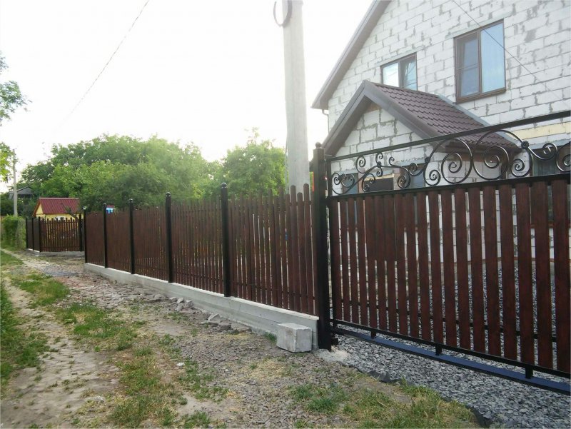 Палисадник с профлистом