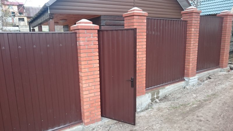 Калитка на кирпичных Столбах