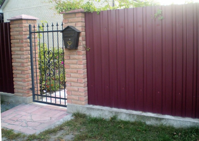 Металлические калитки из профлиста