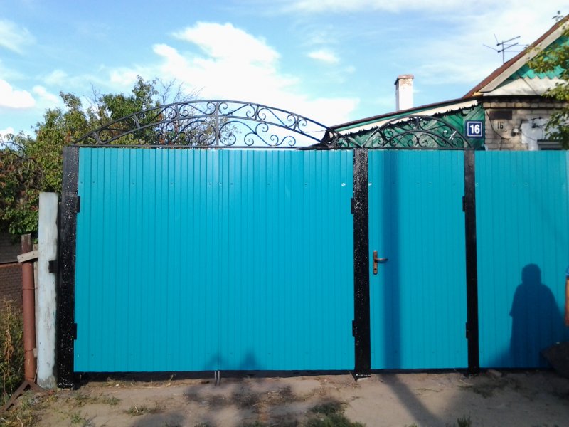 Забор из профлиста с44
