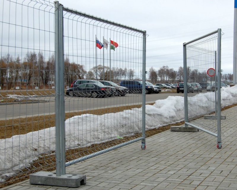 Временное 3д ограждение Гранд лайн