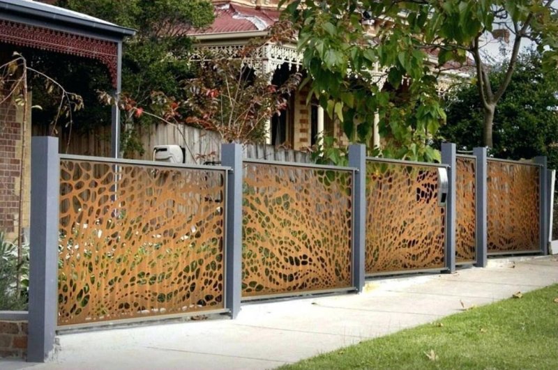 Corten Steel Fence