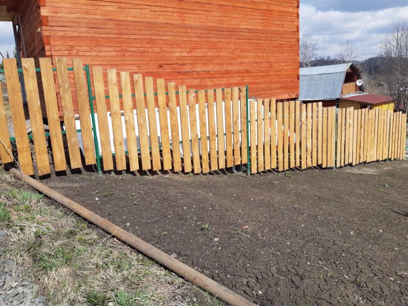 Поперечный забор