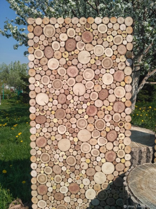 Забор из чурок