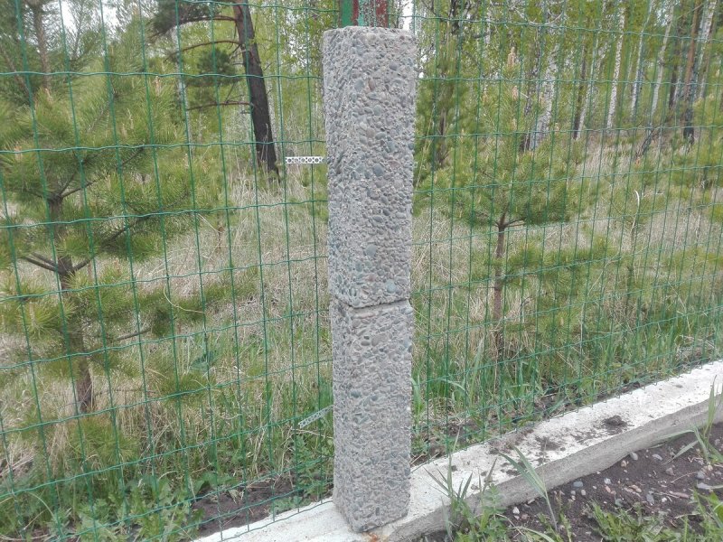 Бетонные столбы самодельные