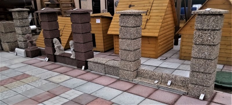Декоративные блоки для столбов