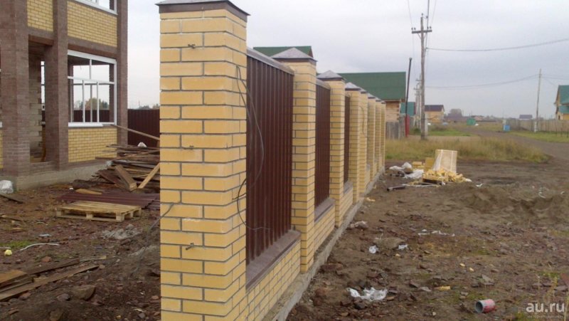 Парапеты кирпичные клинкерные