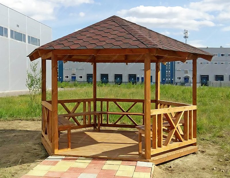 Деревянные беседки