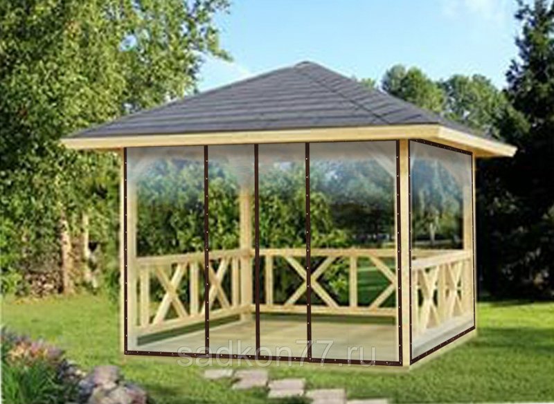 Беседка брусовая Gazebos