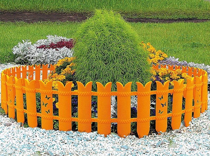Пластиковые ограждения для клумб