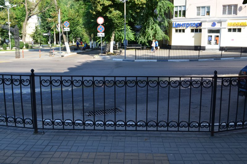 Невысокие кованые заборчики