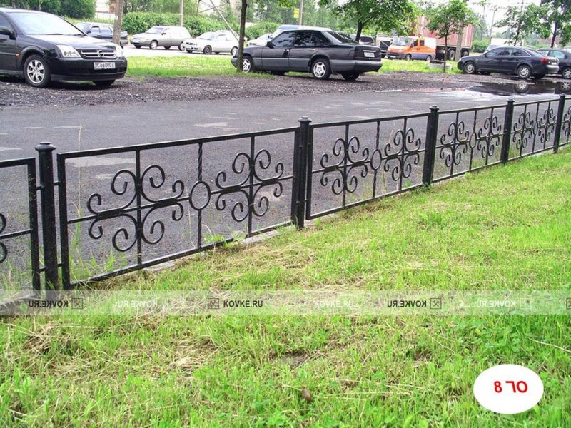 Ограждение палисадника из металла