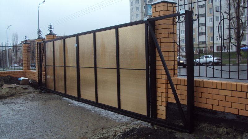 Откатные ворота 60х40